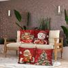 New Christmas Polyester Pillowcase - Holiday Decor for Living Room Sofa & Bedroom Cushion Cover