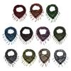 Mesh Yarn Desert Scarf with Tassels Soft Breathable Lightweight Outdoor Neck Piece Unisex Fashion Accessory