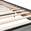 Bed Frame Gray Sonoma 75 x 190 cm Particleboard and Metal
