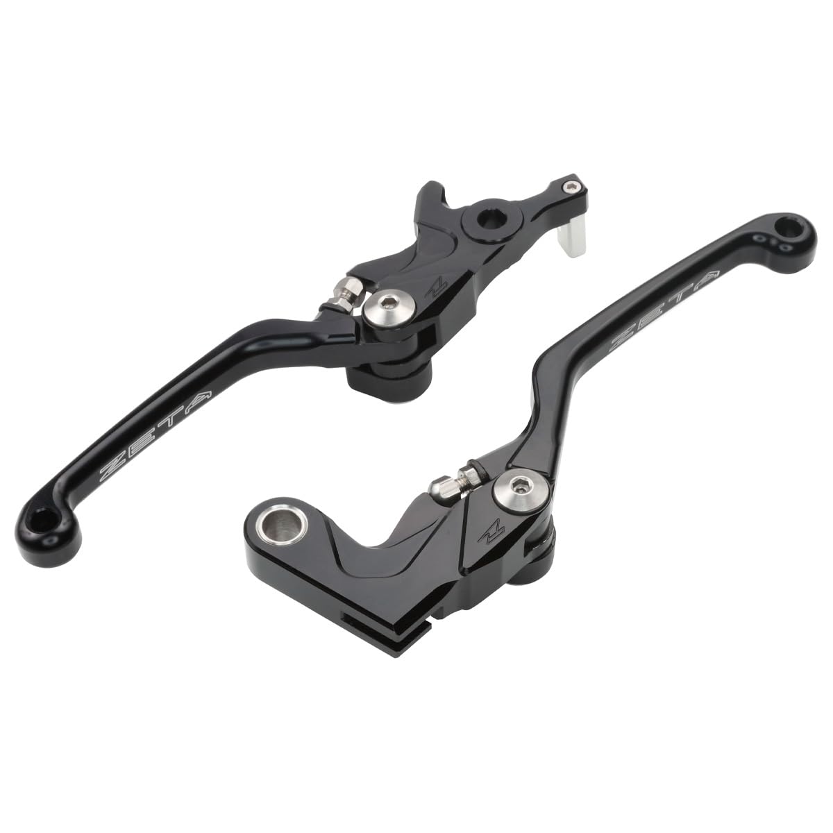 ZETA RACING CBR250RR Pivot Street Lever Aluminum Stepless Lever Position Automatic Lever Return Dirtfreak F5621 17-25 Set, Black, Foldable, чёрный