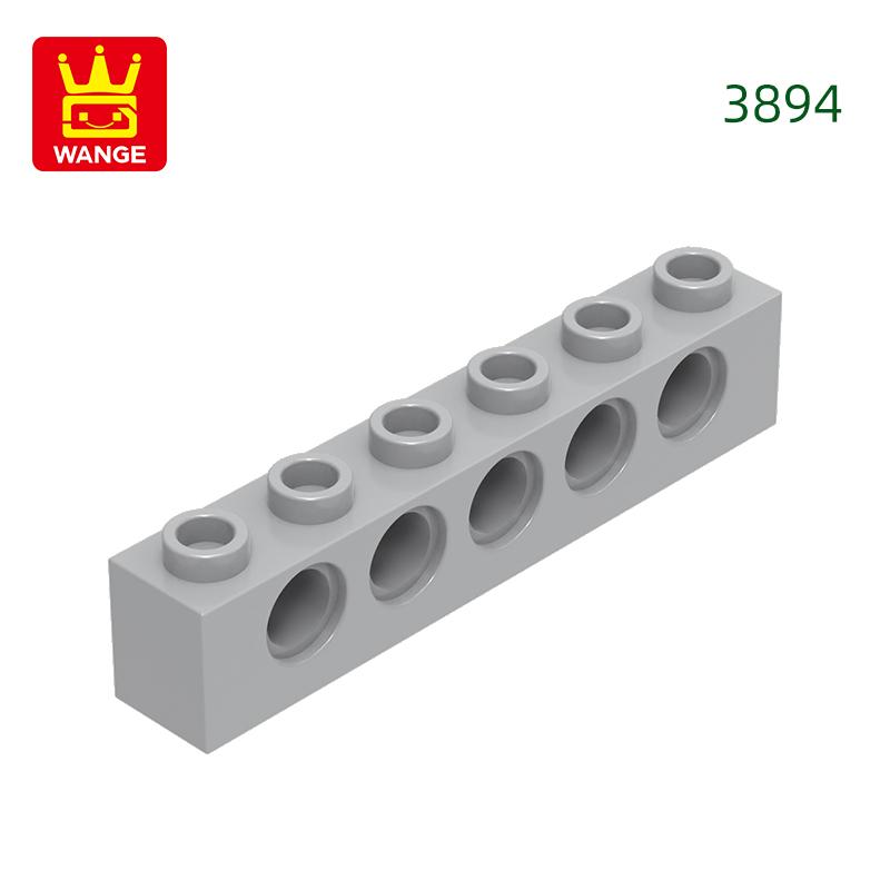 Non-Toxic 49Pcs/Lot 3894 1X6 5Holes Thick Block Moc Color Accessories Compatible With Brick Diy Children'S Toy Assembly Parts
