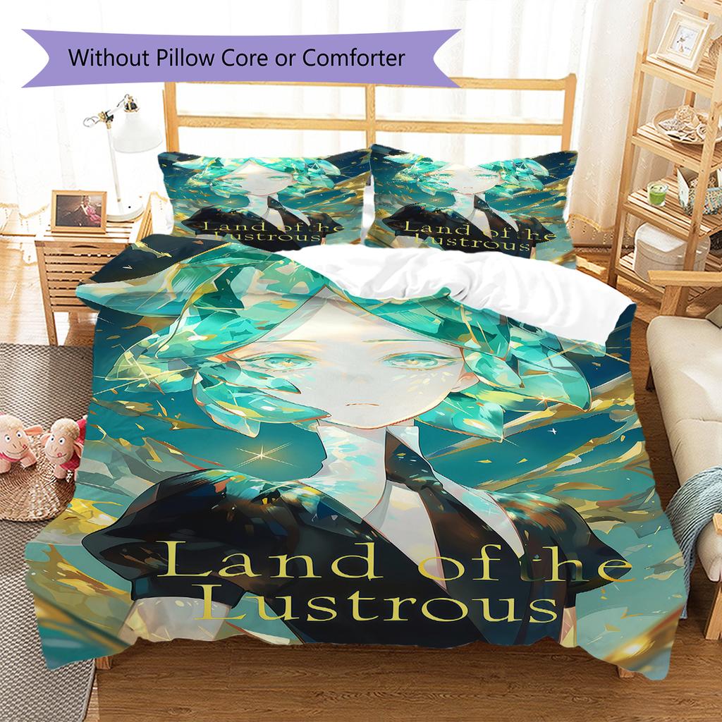Land of the Lustrous Pattern Bedding,Quilt Set Quilt Cover Pillowcase Home Birthday Gift (1 * duvet cover + 2 * pillowcase, without core)