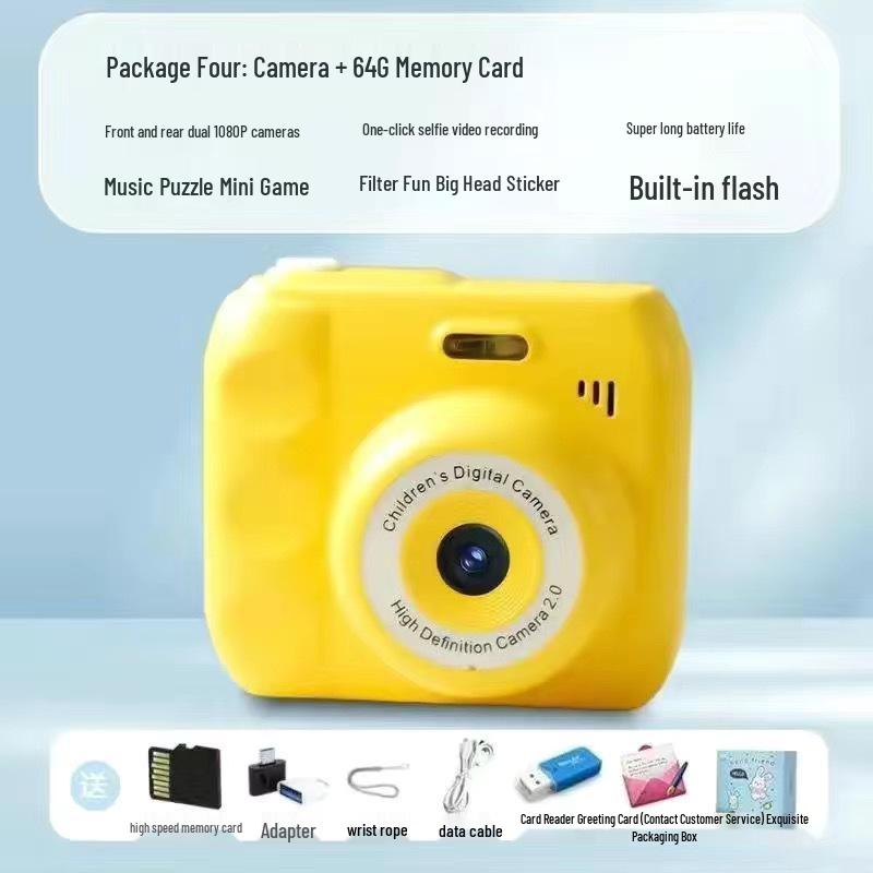 HD Dual Camera Instant Digital Camera for Students – Captures Photos, Transfers To Phone, Color Photography
