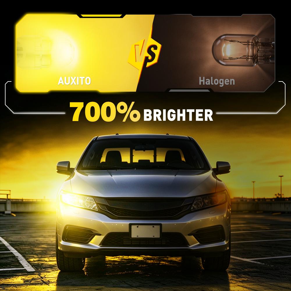 AUXITO 1156 BA15S P21W LED Canbus T20 W21/5W 7443 1157 P21/5W BAY15D W21W LED DRL Tail Brake Signal Lights Red White Amber 12V Dome Lights 6