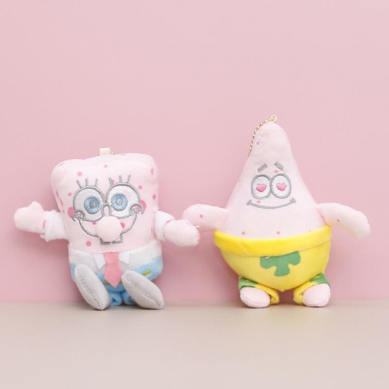 Patrick Spongebob Squarepants Star Plush Toy Keychain Pendant Gift Decoration