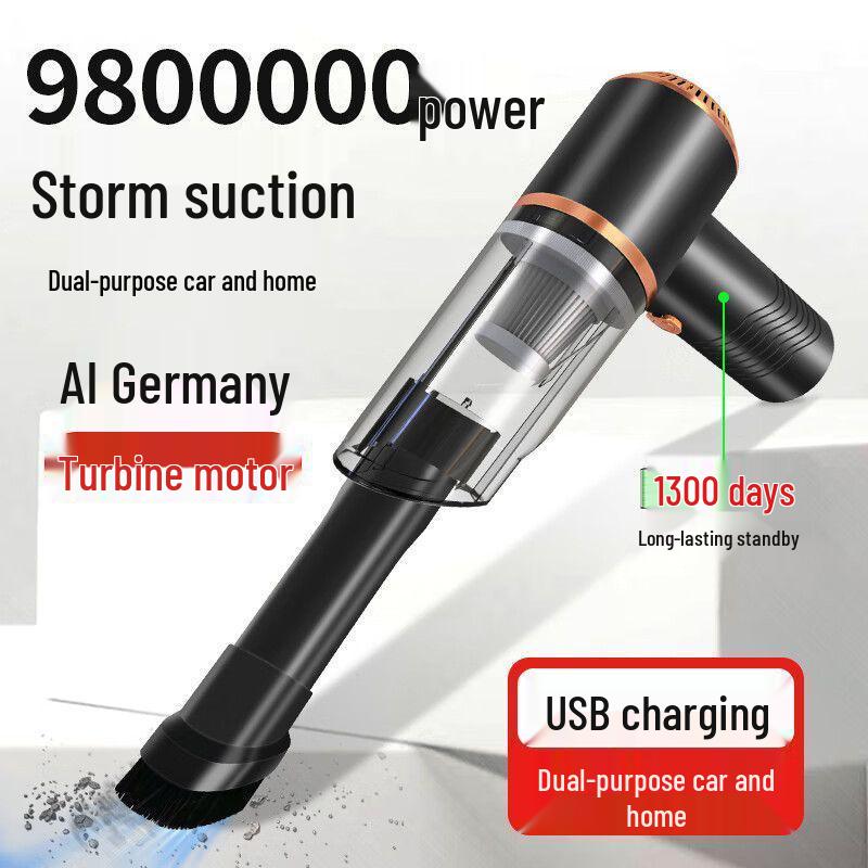 High Suction Dual-Use Mini Handheld Vacuum for Cars and Homes