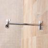 Adjustable Bathroom Shower Extension Rod with Top Spray Connection and Teeth Bracket.