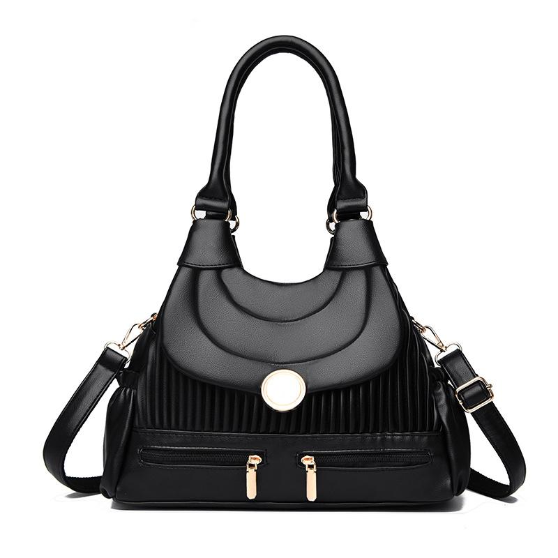 Hand-held Shoulder Bag, Pleated, Simple and Distinctive Crossbody Bag, A Niche Design Bag