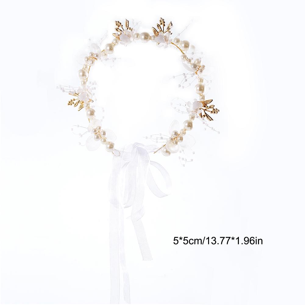 Headband Flower Garland Hair Accessories For Wedding Flower Headband Crown Floral Pearl Headband For Bride Hair Jewelry New