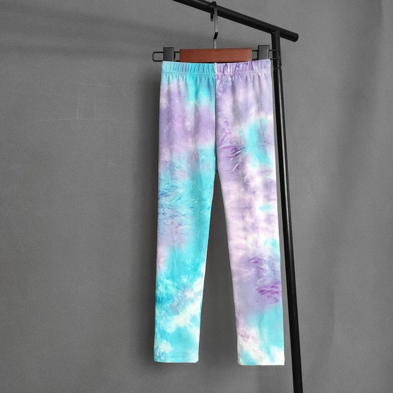 Summer Children's Leggings Are Fashionable Colorful Versatile Slim Fit Pants for Girls Comfortable and Elastic Pants