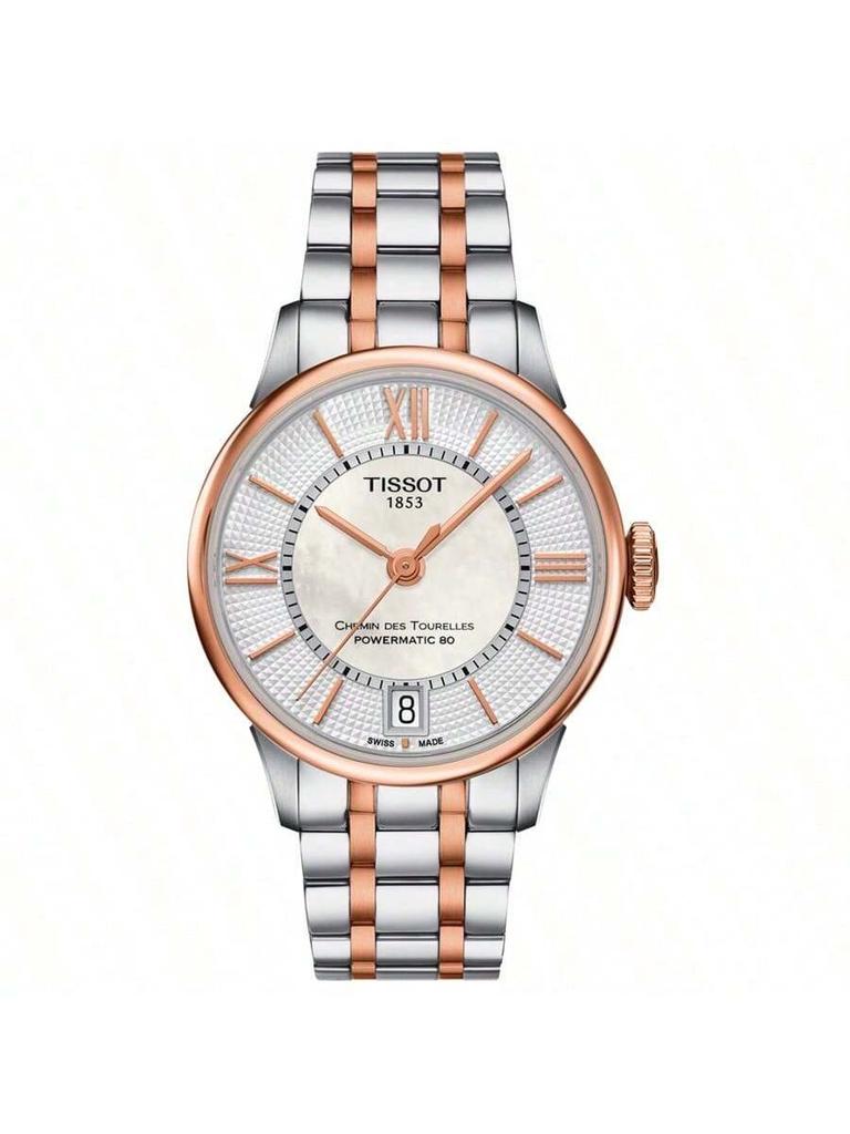 Tissot Herren-Schweizeruhr der Serie Durur mit automatischem mechanischem Uhrwerk, 30m wasserdicht, silbernes Zifferblatt, Edelstahl T099.407.22.038.02