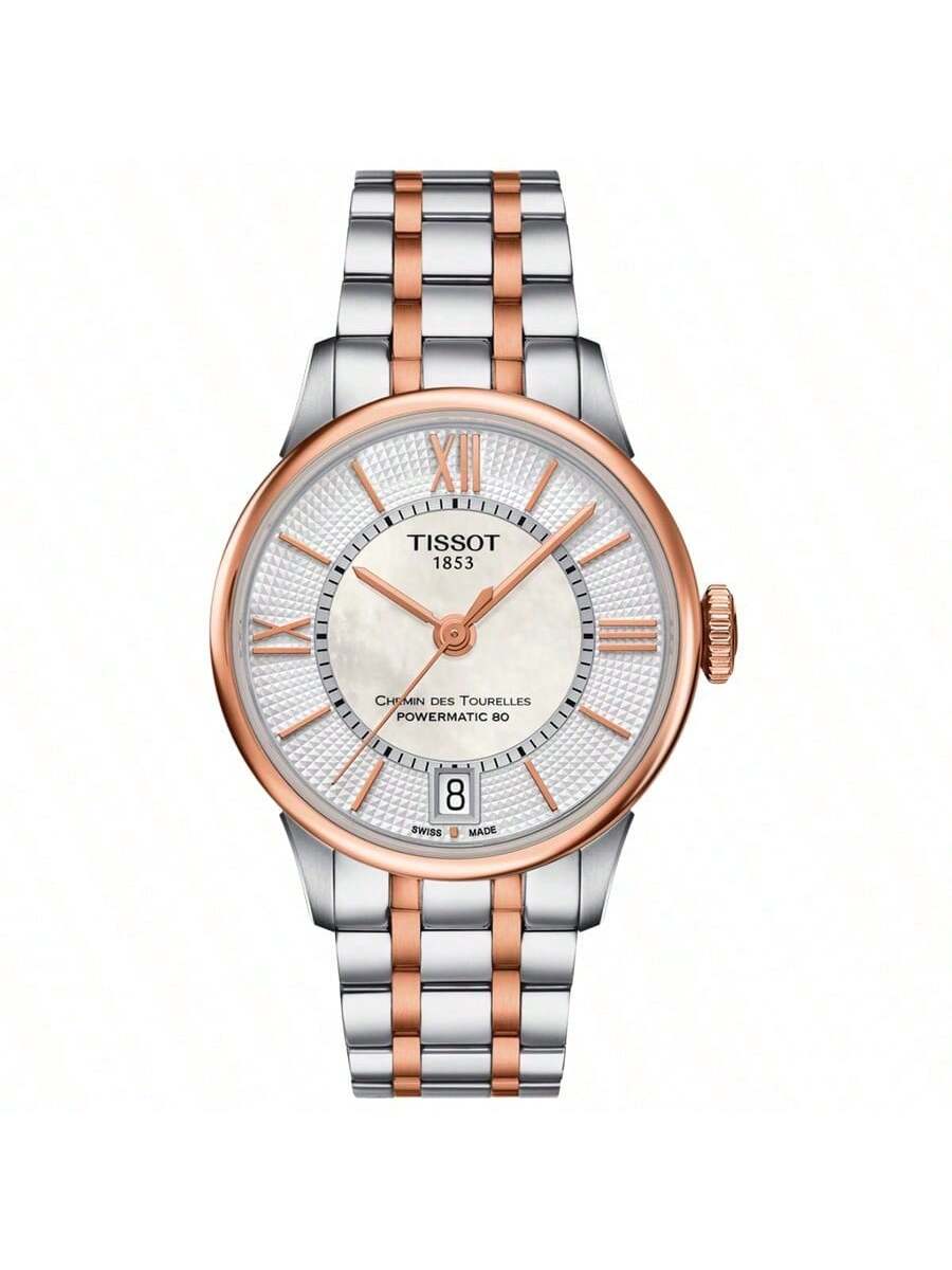 

Tissot Durur series men s Swiss watch with automatic mechanical movement, 30m water resistance, silver dial, stainless steel T099.407.22.038.02 срібний