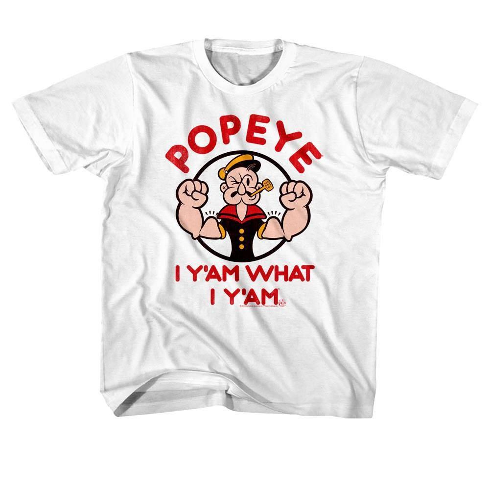 Popeye The Sailorman Yam What I Yam Kids T Shirt S