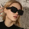 Occhiali da Sole Quadrati Cool Non Polarizzati Semplici Neri alla Moda per Uomo Donna Decorazioni alla Moda
