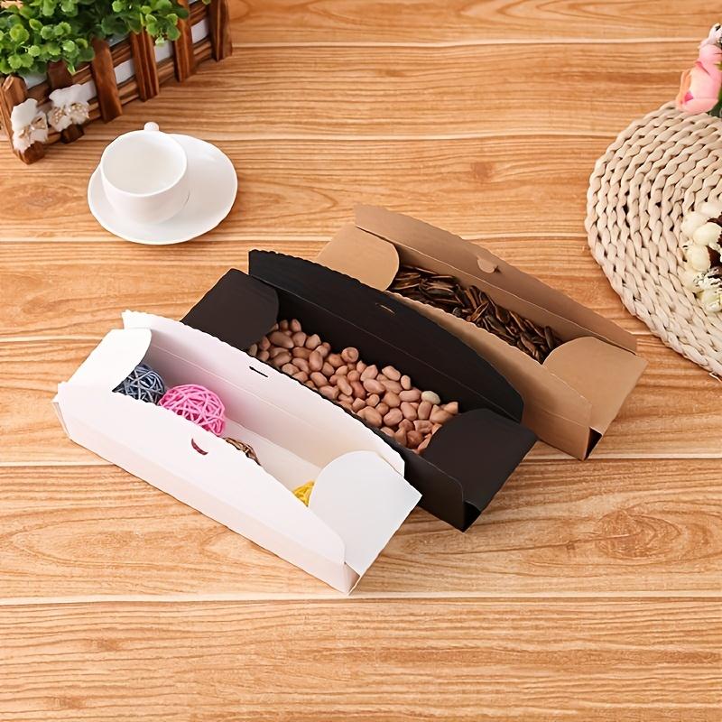 20pcs Kraft Paper Baking Box Baking Cookie Pastry Packaging Box Chocolate Packaging Box Gift Wrapping Party Supplies Wedding Gift Boxes
