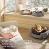 2026 New Arrival Small Dog Bed Washable,Round Cat Beds For Indoor Cats Camel Puppies and kittensNon‑slip Design At the Bottom