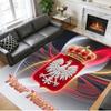 Crystal Velvet Rug Custom Name Text, Soft Non Slip Floor Mat Home DecorPoland Football