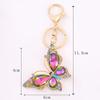 Fashion Color Butterfly Keychain Backpack Car Key Pendant Creative Key Chain Ring