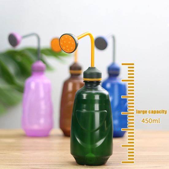 450ml Vattenflaska Kläm Vattenflaska med Avtagbart Duschhuvud Liten Vattenkanna för Plantor Inomhusväxter Suckulenter