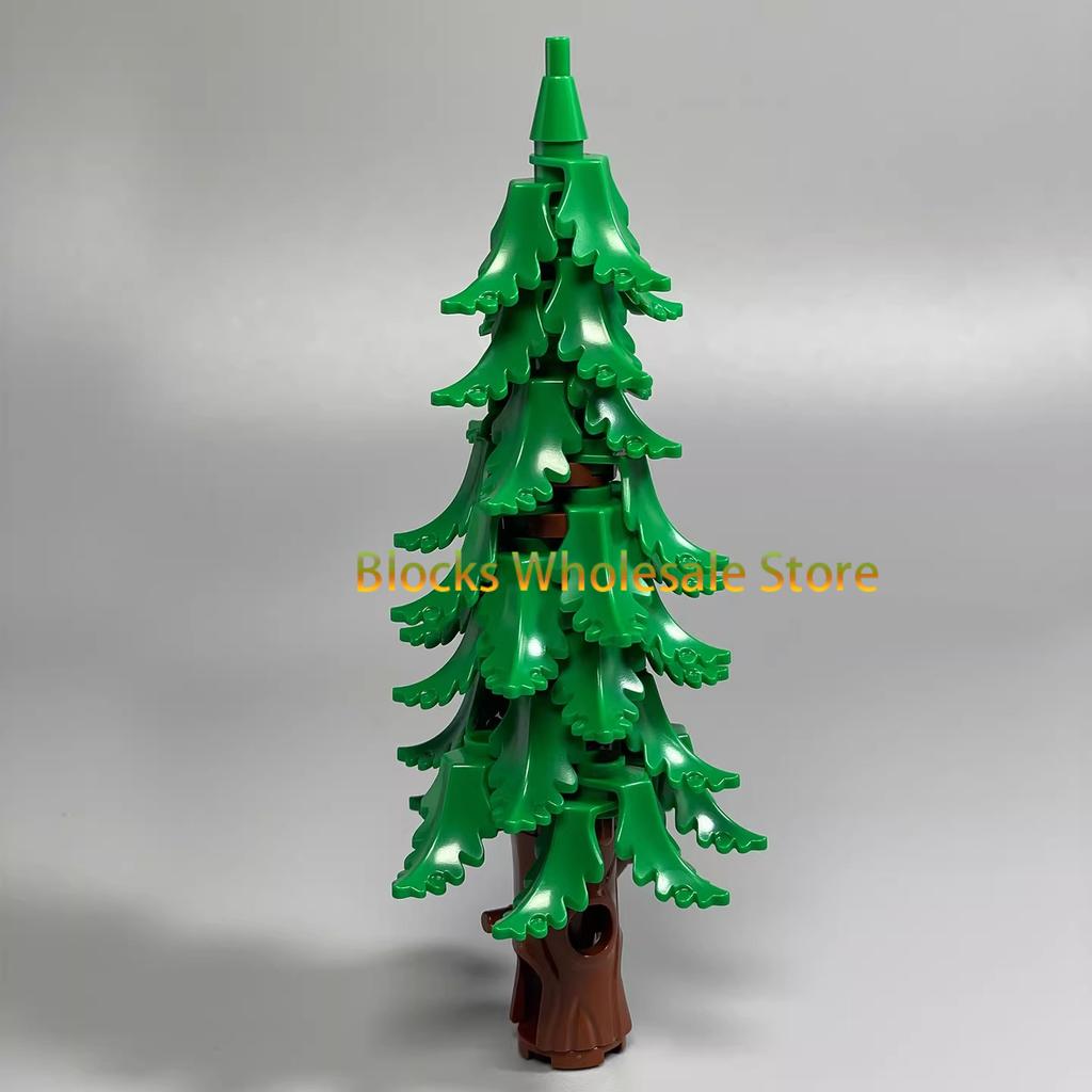 MOC Christmas Gift Present Assembly Toy Small Particle Building Block Set Christmas Tree Fir Tree Scene Desktop Ornament