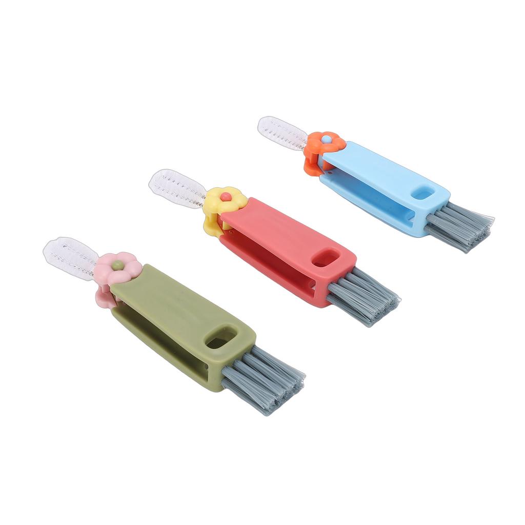 3 Pcs Cup Lid Cleaning Brush Multifunctional Bottle Cleaning Brush for Home Kitchen Blue Pink Green