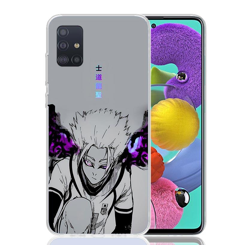 Blue Lock Shidou Ryusei Phone Case For Samsung Galaxy A52 A32 A22 A12 A02S A50S A30S A51 A31 AA71 Note 20 Ultra 10 S10 Plus Gala