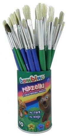 Pędzelki Do Farb I Kleju W Kubku Bambino (40) 2854