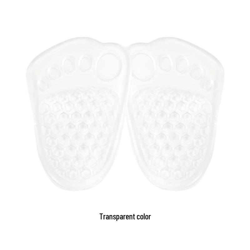 

Anti-Slip High Heel Front Sole Pad for Pain Relief - Thickened, Self-Adhesive, Invisible, Half-Size Sandal Pad прозорий