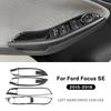 Real Soft Carbon Fiber Sticker For Ford Focus SE RS ST Ecoboost 2012-2015 2016 2017 2018 LHD Car Window Lift Button Panel Trim