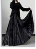 Women's High Waist Velvet Umbrella Skirt: Long, Thickened, Slimming, and Hip-Covering for Autumn and Winter