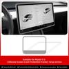 Pro Tesla Model 3 Y Autopříslušenství Centrální ovládání Navigace Obrazovka Silikonový ochranný rám Tvrzená fólie Ochranný kryt