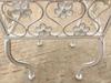 European Retro Iron Art Two-Piece Flower Stand & Pot Rack Set - Green, Distressed Finish, Ladder Design