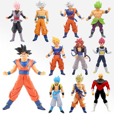 17-18CM Anime Dragon Ball Z Super Saiyan Son Goku Broly Vegeta Anime Action Figure Model Gifts Collectible Figurines for Kids