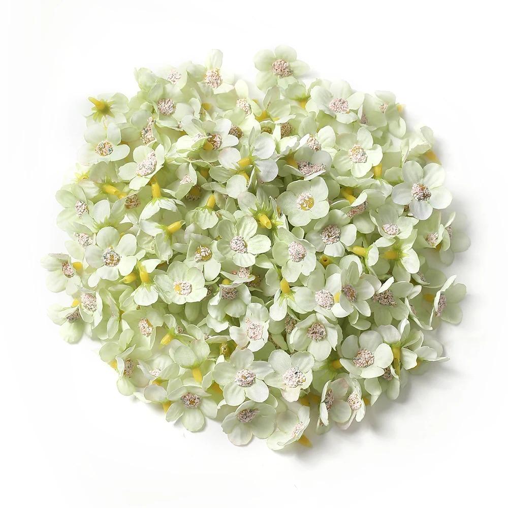 50/100Pcs Silk Artificial Daisy Flower Head For Flower Wall Plant Wedding Home Room Decoration DIY Garland Valentine'S Day Gift
