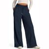 Pantaloni de trening drepți de yoga pentru femei, largi, pantaloni de trening largi pentru exterior, sală de sport, alergare, casual