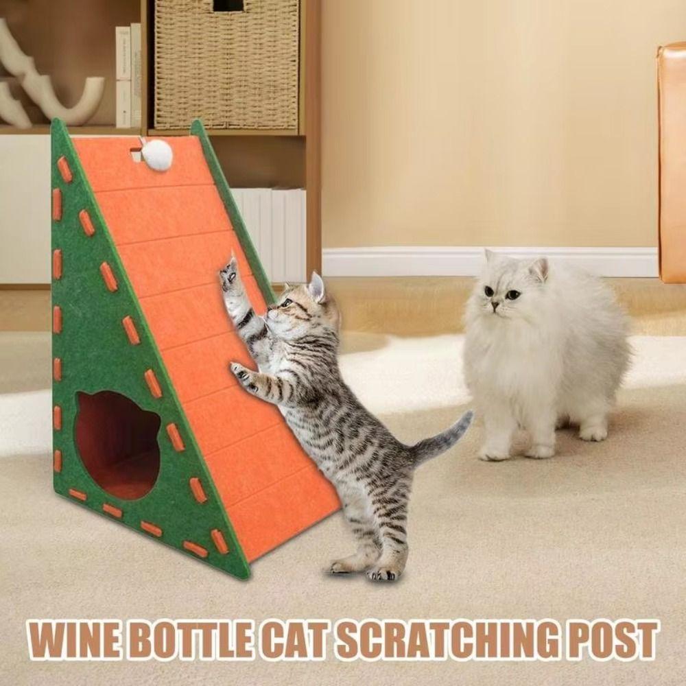 L Shape Cat Climbing Mat Triangular Felt Cat Nest Claw Sharpening Tools Cat Scratch Board  Indoor