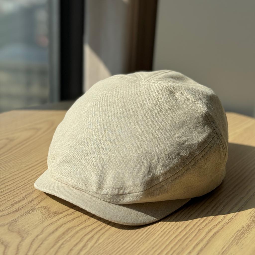 Neue einfache japanische Forward-Kappe für Damen, vielseitiges Vintage-Barett, das das Gesicht kleiner erscheinen lässt, nach hinten getragen, künstlerischer Hut für große