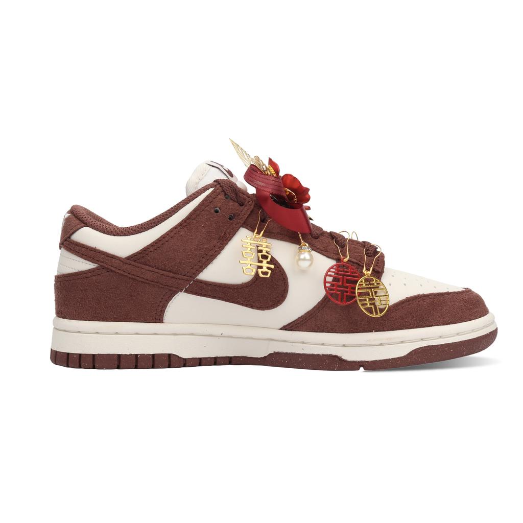 Nike Dunk Heaven's Perfect Match Cushioning Low Top Skateboard Shoes Unisex Dark Red HJ7673-001(Team900-)