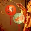 Folding Mid-Autumn Paper Lanterns Luminous DIY Handheld Lanterns  Chinese New Year
