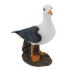 Resin Seagull Statue Sea Bird Figurine Mediterranean Style Ornament for Home Landscape Office Decoration
