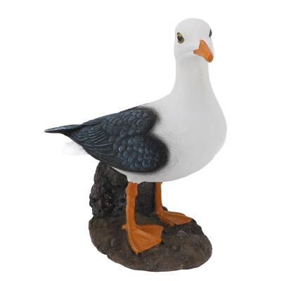 Resin Seagull Statue Sea Bird Figurine Mediterranean   Ornament for Home Landscape   Decoration