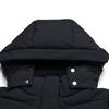 Fila Heritage Casual Elegant Fashion Versatile Duck Down Warm Padded Hooded Down Jacket Women Outerwear Legendary-Blue F11W548902FNV
