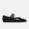 Large size fashion casual flat shoes for women's spring new leopard print buckle fashion casual shoes for women