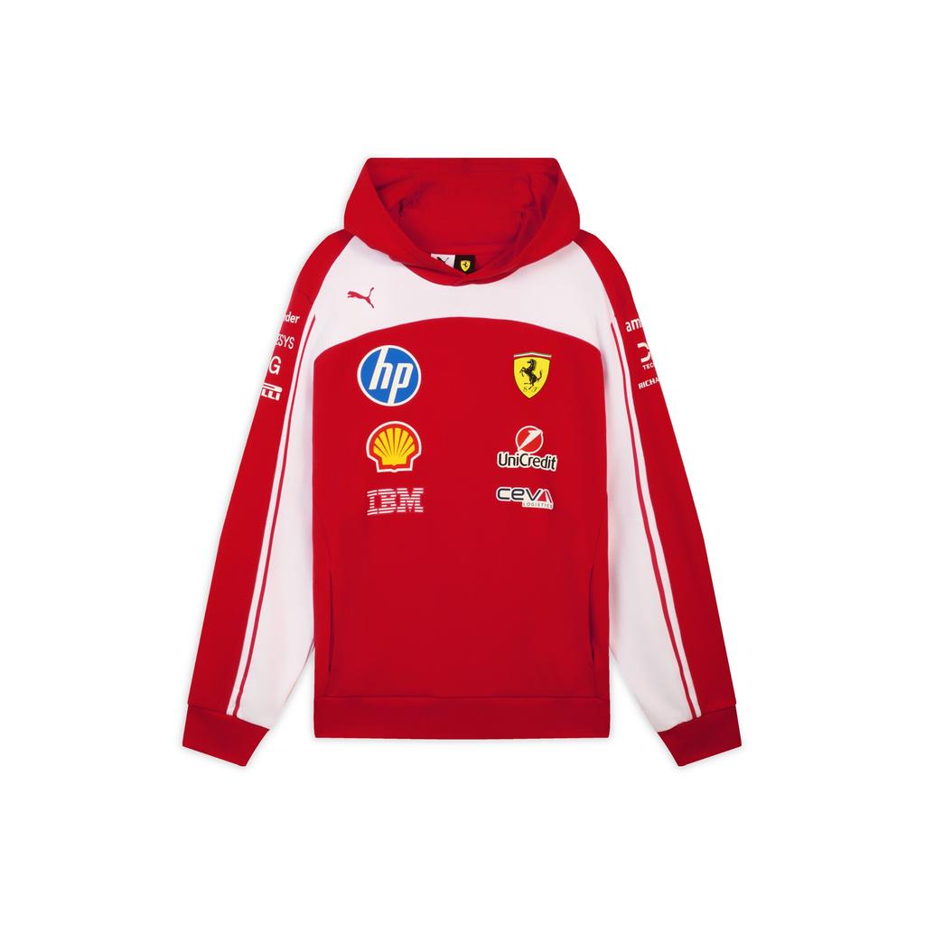 Puma Ferrari 2026 Season F1 Racing Collaboration Color Block Pullover Knit Hoodie Unisex hoodies 713825-01
