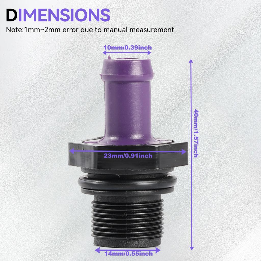 Car PCV Valve 11810-5H71A For Nissan HR16DE MR20DE Engine Versa March Sentra Tiida Kicks 1.6L 2.0L Crankcase Ventilation Valve Ventilation Valves 4