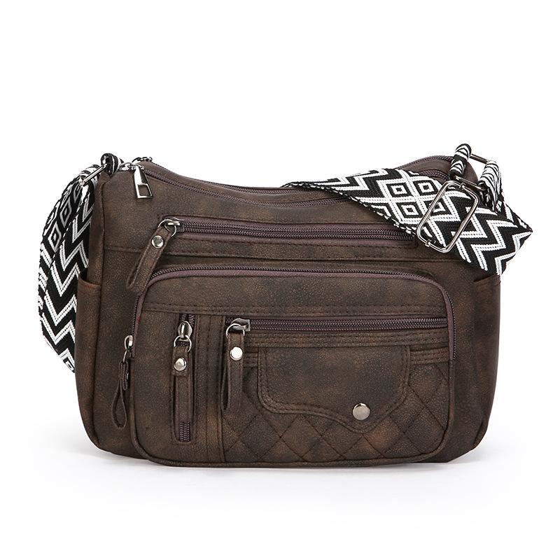 Fashionable Large-capacity Single-shoulder Bag Versatile Crossbody Bag Multi-layer Pocket Mom Bag