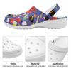 Women Men EVA Garden Clogs Printed Lightweight Breathable Slip On Shoes Beach Pool Bathroom Home Casual Outdoor Wear