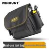 Thickened Canvas Electrician Tool Bag with Single Shoulder Strap for Network and Telecommunications Repair