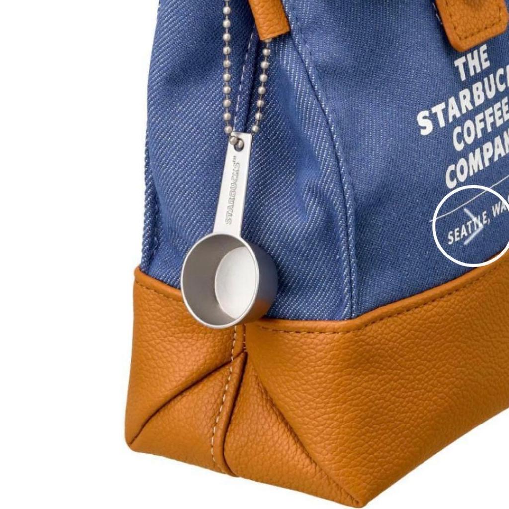 Used Korea Starbucks LimitedWashed Blue Pouch Denim Pouch Accessory Case Starbucks