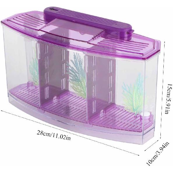 LIZEALUCKY Betta Fish Tank, Adjustable LED Light Acrylic Aquarium with Water Change Valve, Small Fish Tank Starter Kit for Office Home Room Decor